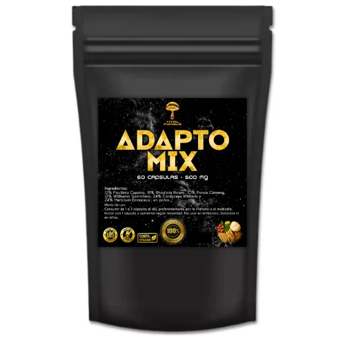 Adapto Mix: Blend Premium de 6 Adaptógenos para Energía y Bienestar