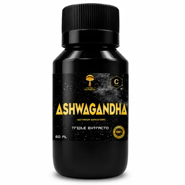 Ashwagandha Gotas 60 ml Triple Extracto | Vital Fungus