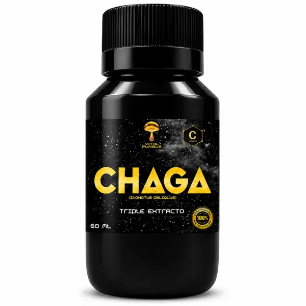 Chaga Gotas 60 ml Triple Extracto | Vital Fungus