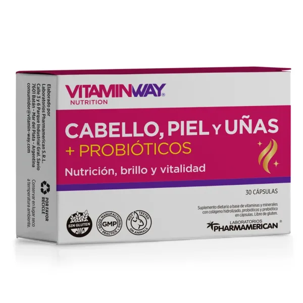 Cabello, Piel Y Uñas + Probióticos X30