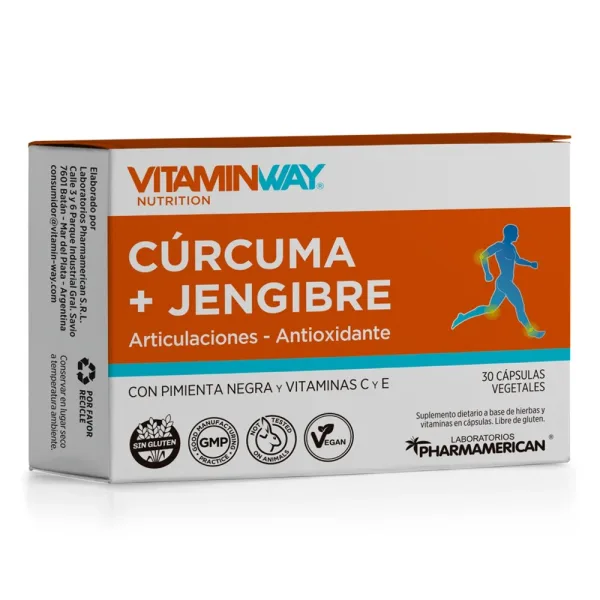 Cúrcuma + Jengibre Con Pimienta