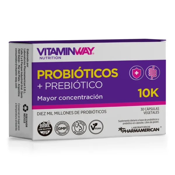 Probióticos + Prebióticos 10k X30