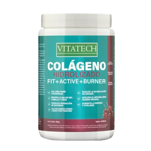 Vitatech Colágeno Hidrolizado Fit + Active + Burner x 383g