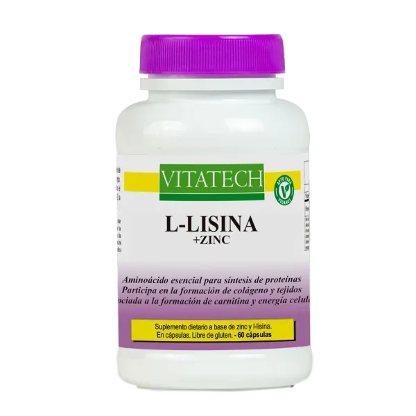 Vitatech L-Lisina + Zinc
