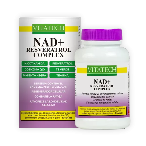 Vitatech NAD+ Resveratrol Complex x 60 cápsulas