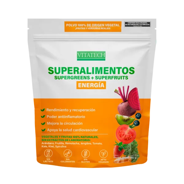 Vitatech Superalimento Energía - Sabor Arándano x 162 g