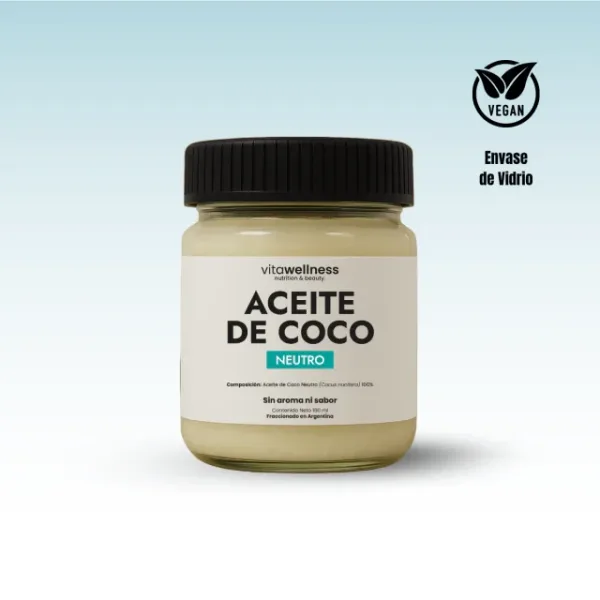 Aceite de Coco Neutro Vidrio x 180 ml
